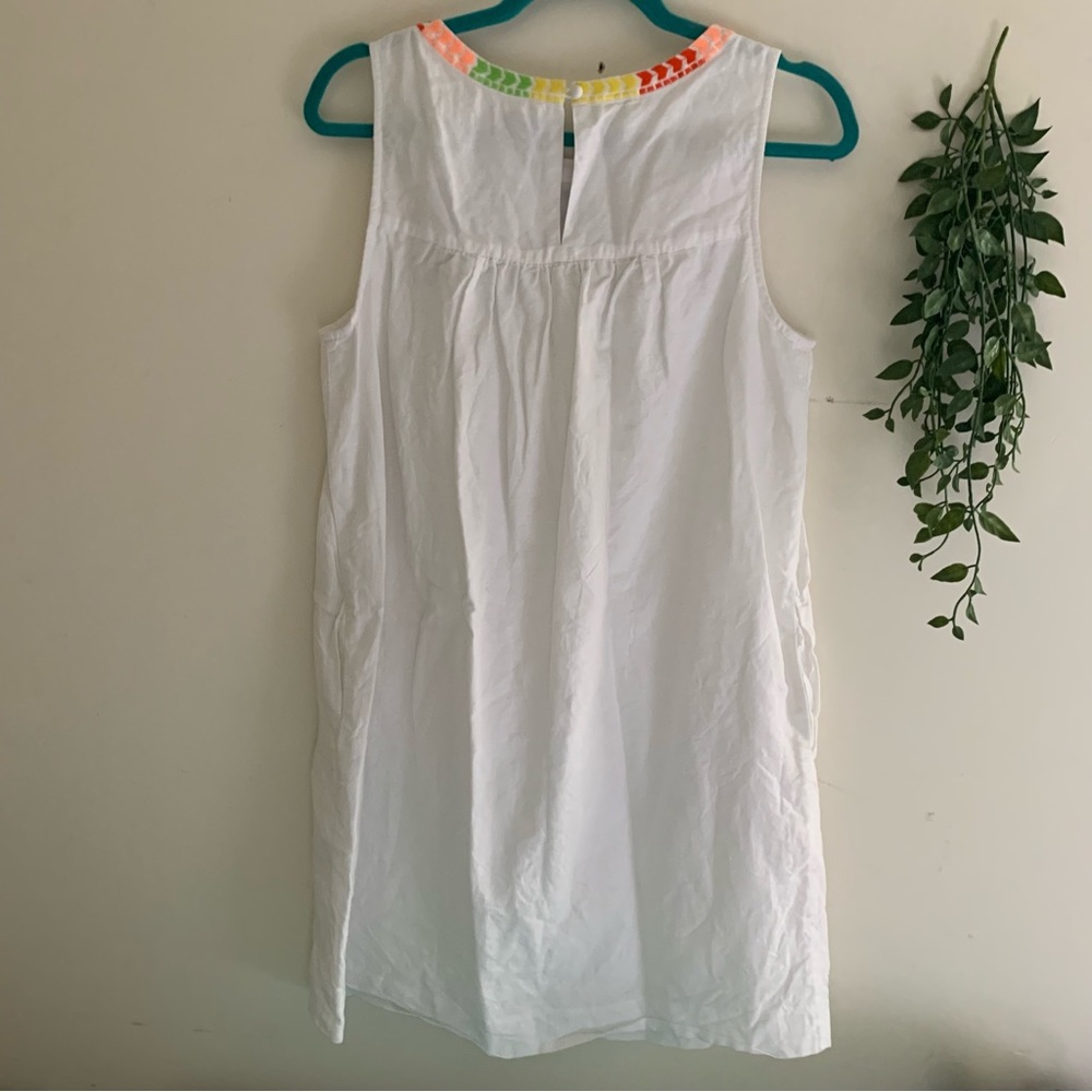 J.Crew embroidered dress sz 4 - Picture 4 of 8